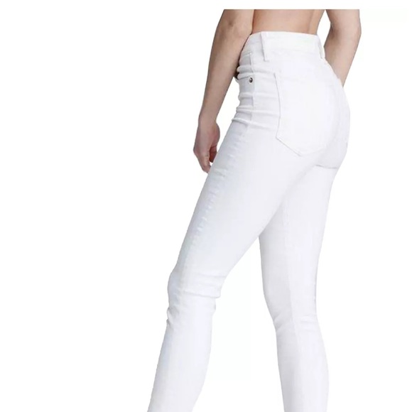 NWT rag & bone Jeans White Nina HighRise Ankle Skinny Retail $250 Size 23 - Picture 4 of 11